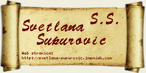 Svetlana Supurović vizit kartica